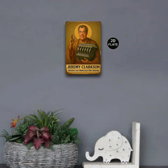 Jeremy Clarkson Top Gear Style Vintage Metal Wall Art Sign