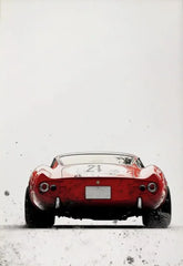 Retro Muscle Car Canvas Poster, Vintage Classic Auto Wall Art