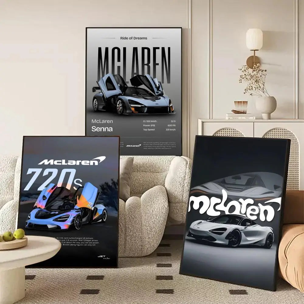 McLaren Supercar Poster | Premium Automotive Wall Art