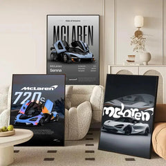 McLaren ES Supercar Self-Adhesive Wall Poster for Home & Office