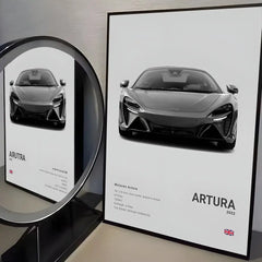 McLaren ES Supercar Self-Adhesive Wall Poster for Home & Office