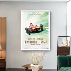 Retro Motorsport Poster , 911 & F1 Racing Canvas Wall Art