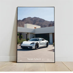 Pop Turbo super luxury sports car Poster Aesthetic 911 GT3 RS Wheels Canvas Print For Wall Art Mural Home Garage Room Decor