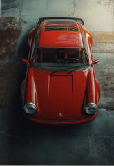 Retro Muscle Car Canvas Poster, Vintage Classic Auto Wall Art