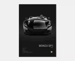 Pop Black and White Italy Cars Luxury Super Sport Car Poster Aesthetic F40 GTO GTB Canvas Print for Wall Art Garage Room Decor