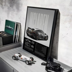 McLaren Sports Car Poster, Modern Wall Art Print for Home Decor