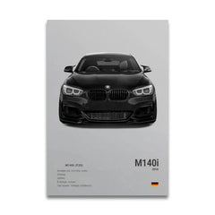 G80 M3C E39 M5 Car Canvas Wall Art Print Poster M5 CS G87 M2 Sports Car Decorative Painting Modern Home Decor Gift Unframed