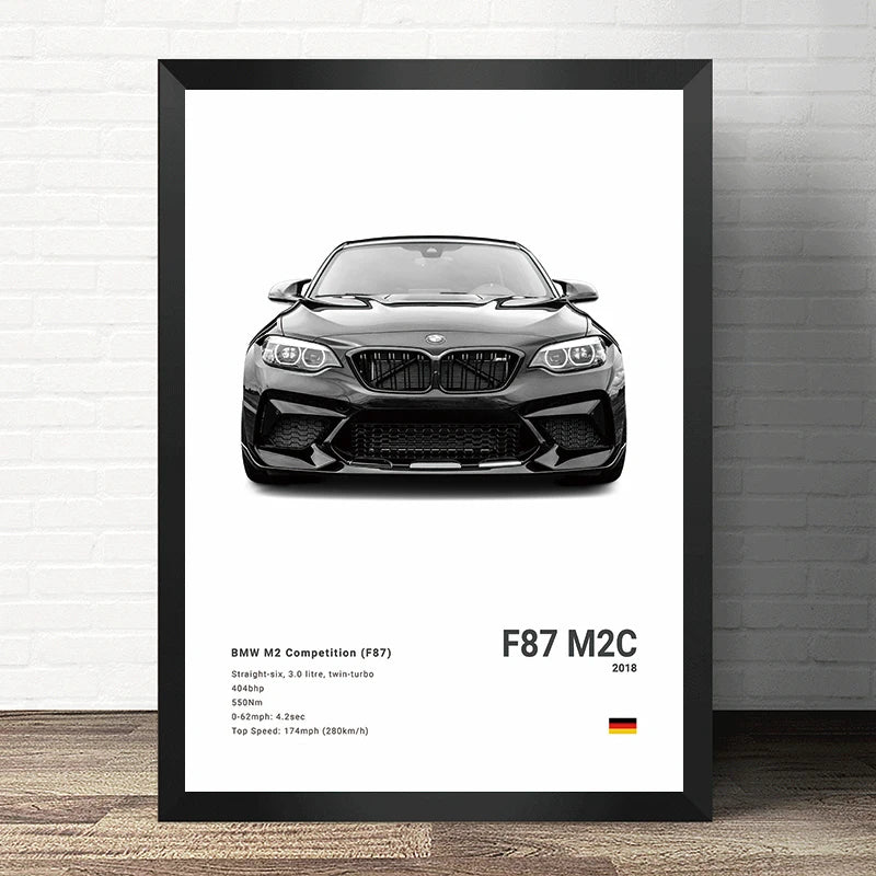 BMW M Series Canvas Print | Modern Car Wall Decor