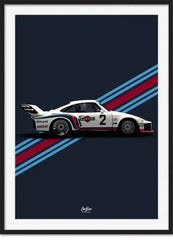 Retro Motorsport Poster , 911 & F1 Racing Canvas Wall Art