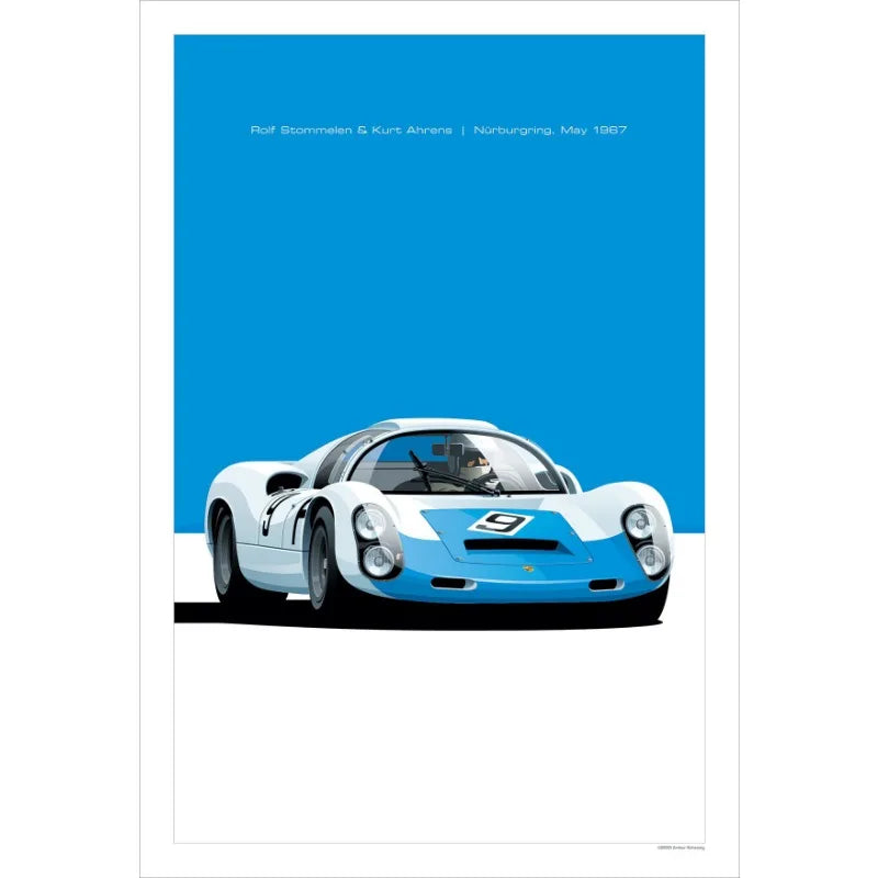 Modern Racing Car Poster | Premium Motorsport Wall Art