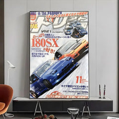 Japanese JDM Car Poster, High-Definition Vintage Wall Art