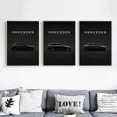 Mercedes-Benz AMG GT & G63 Canvas Wall Art Poster Print