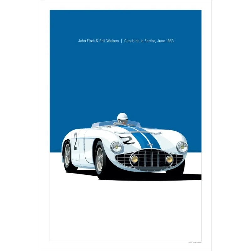 Modern Racing Car Poster | Premium Motorsport Wall Art