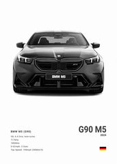 BMW M3 CSL Canvas Poster, Modern Car Wall Art Unframed