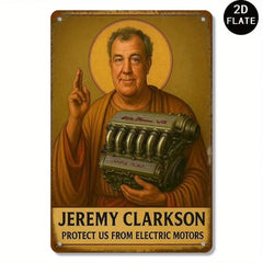 Jeremy Clarkson Top Gear Style Vintage Metal Wall Art Sign
