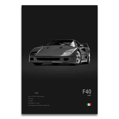 SF90 812C Canvas Wall Art Print Poster F50 F40 F80 Sports Car Decoration Painting Modern Home Decoration Painting Car Lover Gift