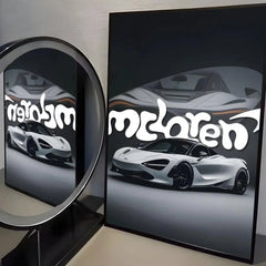 McLaren ES Supercar Self-Adhesive Wall Poster for Home & Office