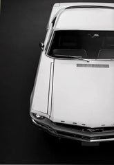 Retro Muscle Car Canvas Poster, Vintage Classic Auto Wall Art