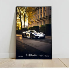Pop Turbo super luxury sports car Poster Aesthetic 911 GT3 RS Wheels Canvas Print For Wall Art Mural Home Garage Room Decor