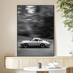 Black And White Luxury Car Vehicle Poster Woffity Simple Frameless Wall Sticker for Home Living Room Bathroom Decoration