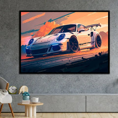 911 GT3 RS Car Generation Supercar Wall Arts Posters Canvas Painting for Room Office School Decoration Stuff Home Decor
