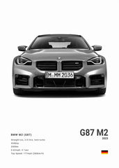 BMW M3 CSL Canvas Poster, Modern Car Wall Art Unframed