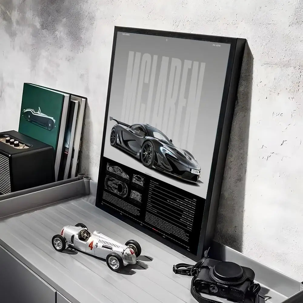 McLaren Supercar Poster | Premium Automotive Wall Art