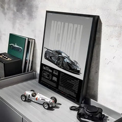 McLaren Sports Car Poster, Modern Wall Art Print for Home Decor