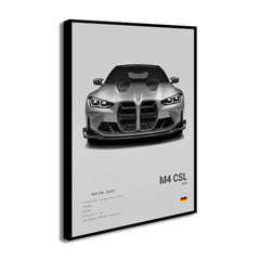 G80 M3C E39 M5 Car Canvas Wall Art Print Poster M5 CS G87 M2 Sports Car Decorative Painting Modern Home Decor Gift Unframed