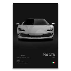 SF90 812C Canvas Wall Art Print Poster F50 F40 F80 Sports Car Decoration Painting Modern Home Decoration Painting Car Lover Gift