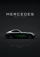 Mercedes-Benz AMG GT & G63 Canvas Wall Art Poster Print