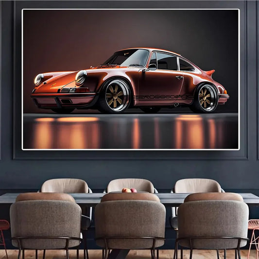 911 GT3 RS Evolution Supercar Canvas Print Wall Decor Poster