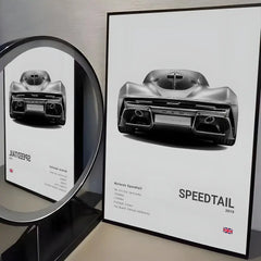 McLaren ES Supercar Self-Adhesive Wall Poster for Home & Office
