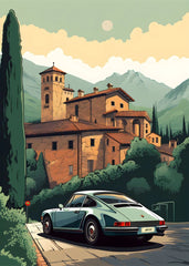 80S Japan Tokyo Neon Scenery JDM Cars Poster Aesthetics 911 Speed Cars Fuji Sakura Canvas Print Wall Art Home Fans Room Decor