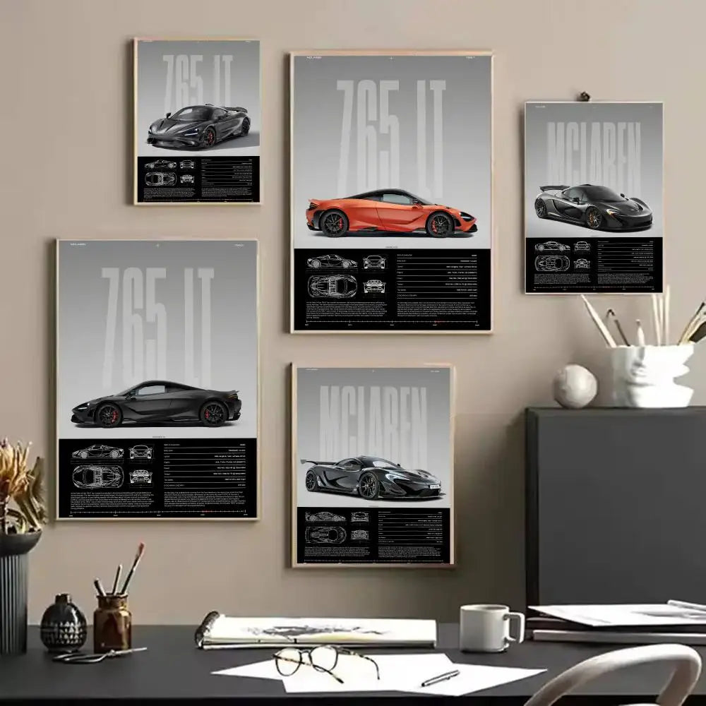 McLaren Supercar Poster | Premium Automotive Wall Art