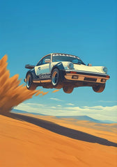 Classic 911 Alpine Drive Vintage Canvas Wall Art Poster