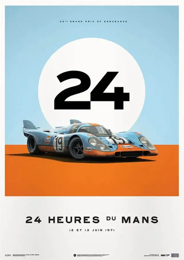 24 Heures Racing Poster | Motorsport Wall Art