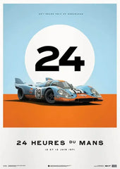 Retro Motorsport Poster , 911 & F1 Racing Canvas Wall Art