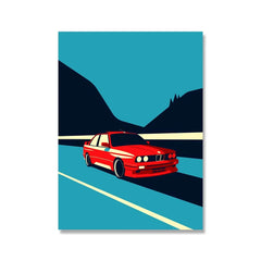 1pc Classic 911 Car Poster Scandinavian Retro Trend Car Wall Art Red Yellow Green White Canvas Painting Home Living Room Deco