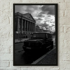 Now Black and White Luxury Car Photography Like Wall Art, HD Canvas Print Posters, Home, Living Room, Room Decoration