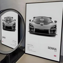 McLaren ES Supercar Self-Adhesive Wall Poster for Home & Office