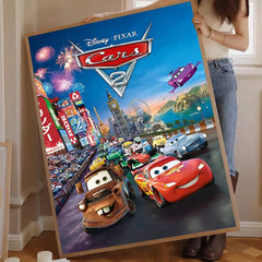 Cartoon C-Cars Classic Vintage Poster, Kawaii Wall Art Print