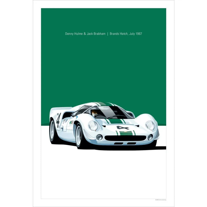 Modern Racing Car Poster | Premium Motorsport Wall Art