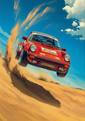 Classic 911 Alpine Drive Vintage Canvas Wall Art Poster