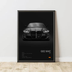 2-A1 Famous Cars G80 M3C Canvas Wall Art Print Poster E30 M3 Z8 Decorative Mural Modern Home Decor Birthday Gift Unframed