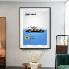 Retro Motorsport Poster , 911 & F1 Racing Canvas Wall Art