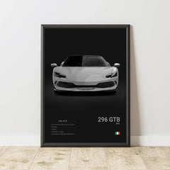 SF90 812C Canvas Wall Art Print Poster F50 F40 F80 Sports Car Decoration Painting Modern Home Decoration Painting Car Lover Gift
