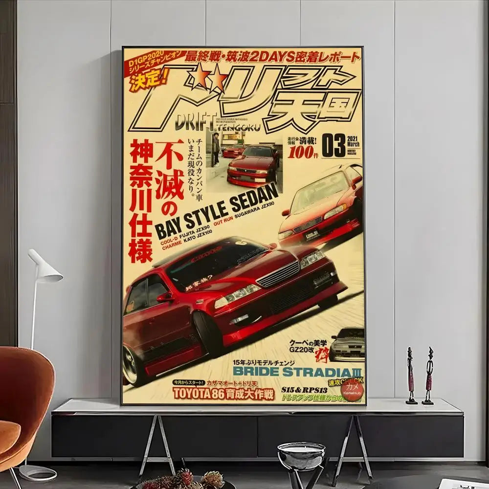 JDM Legends Poster | Japanese Car Wall Art