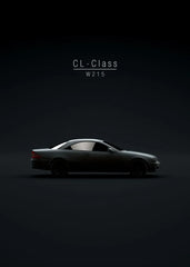 World Famous Car Series Black Canvas Wall Art Poster