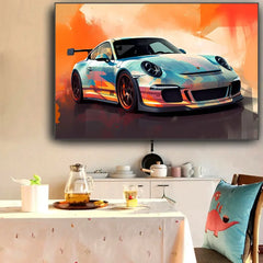 911 GT3 RS Car Generation Supercar Wall Arts Posters Canvas Painting for Room Office School Decoration Stuff Home Decor